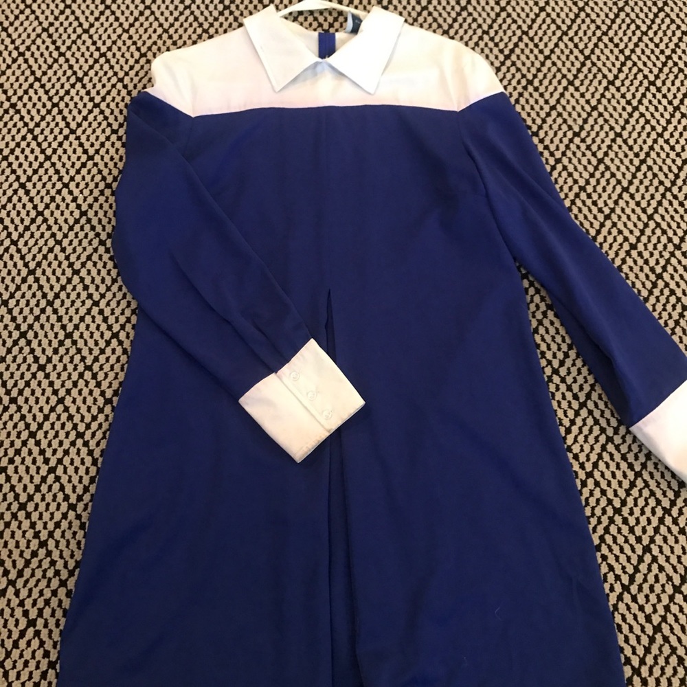 60s Royal Blue Shift Dress